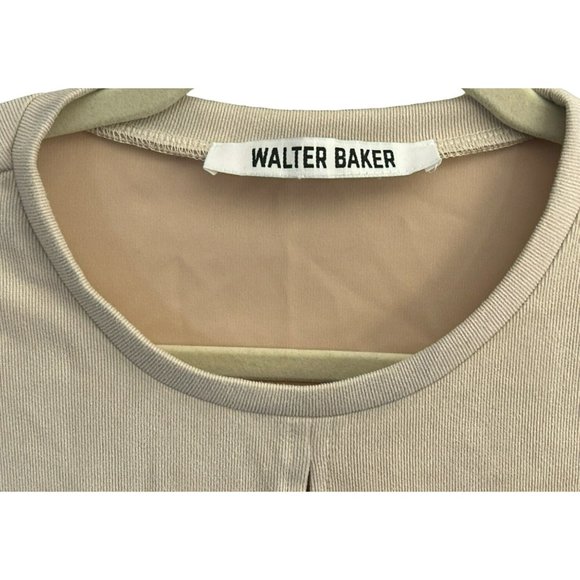 Walter Baker Women's Ivory Crew Neck Knit Aliva Puff Sleeve Top Long Sleeve - Picture 3 of 5